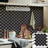 Self-adhesive 3D Wall Tile PVC Waterproof Wall Sticker Fish Scale Mold Resistant Kitchen Backsplash For Kitchen Bathroom