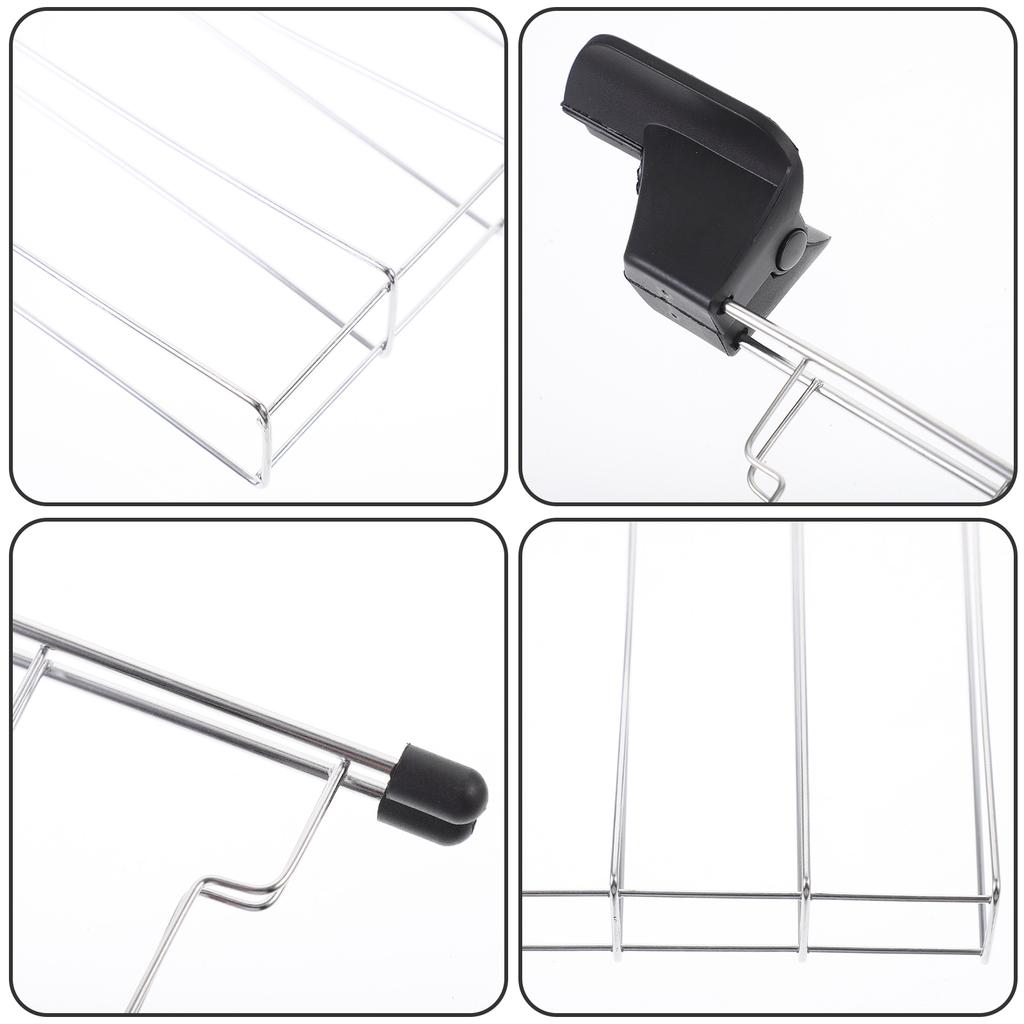 Bread Toaster Toast Slice Holder Charcoal Smoker Sandwich Toaster Griddle Food Cooling Racks Sandwich Toaster Mini Toast Holder