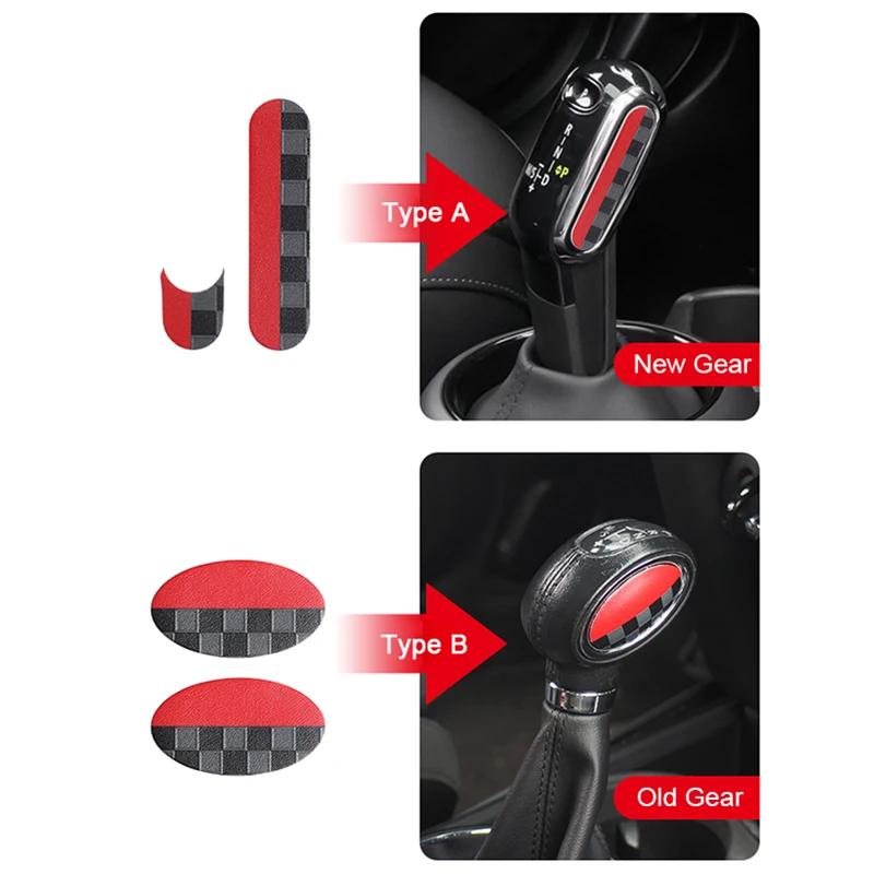 Car Gear Shift Cover Stickers Decals for MINI Cooper JCW F54 F55 F56 F57 F60 Countryman Clubman Styling Modification Accessories