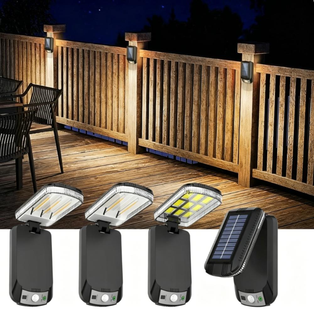 Solar Foldable Wall Lamp Auto-Dimming Zero Electricity Cost 3 Lighting Mode IP65 Waterproof Solar Light for Porch Garage Pathway