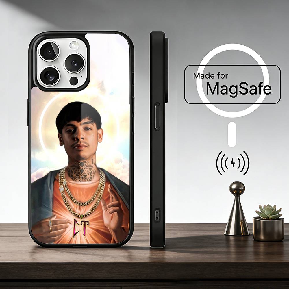 Rapper N-Natanael C-Cano Phone Case For iPhone17,16,15,14,13,12,11 Plus,Pro Max, New Magnetic Wireless Charging