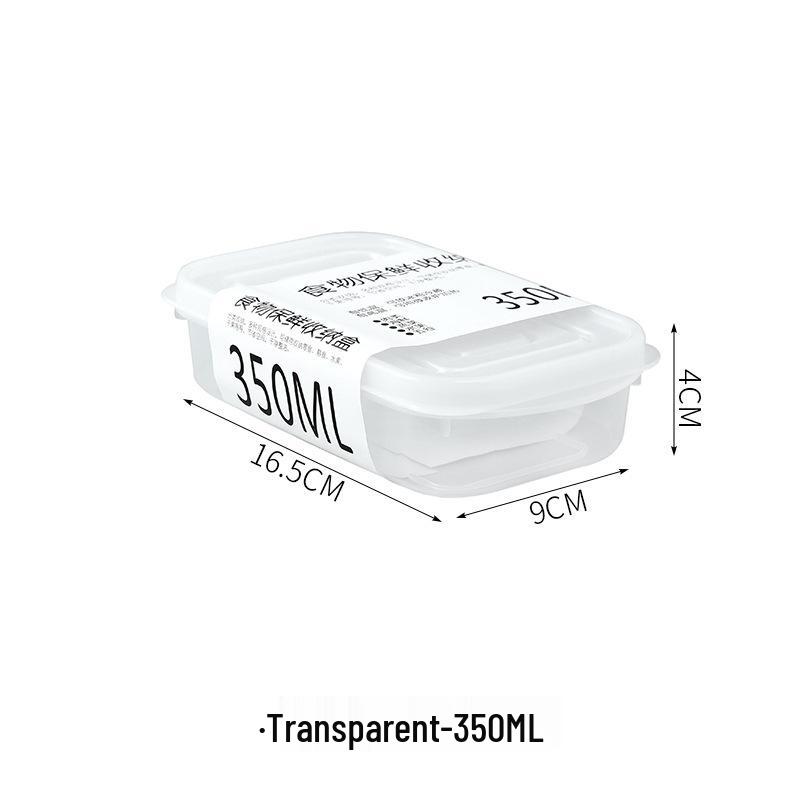 Transparent Food-Grade Fresh-Keeping Plastic Box with Lid for Refrigerator Use