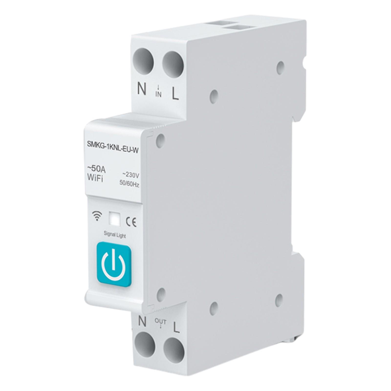 

10-63A Circuit Breaker 100-240V AC Wifi 2.4GHz Din 25A