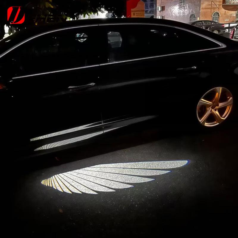 Angel Wing Rearview Mirror Decor Lights for Benz GLC W213 W205 W253 W222 C E S-Class AMG LED Projector Lamp Welcome Light