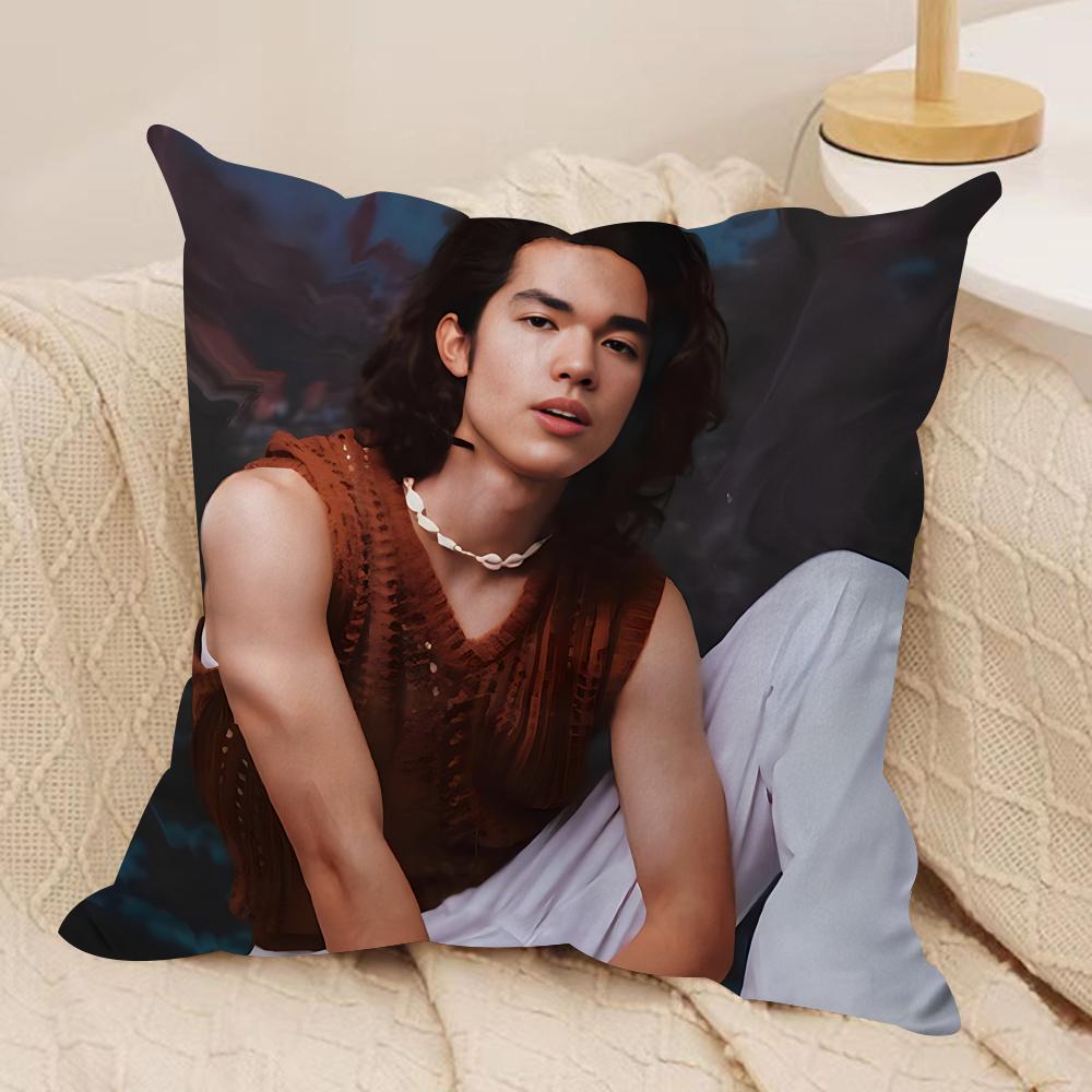 Singer C-Conan G-Gray Cushion Cover Silky Short Plush Invisible Zipper Dustproof Sofa Pillow Case For Home Decor
