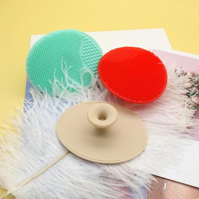 Portable Shampoo Brush Soft Silicone Bristles Household Baby Bath Brush Scalp Scrubber Makeup Brush Cleaner