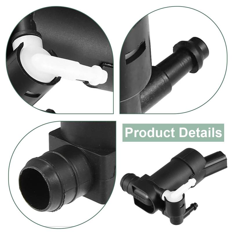 2p Windshield Washer Pump Motor for Ford Focus Mk2 2004-2012 Mondeo Mk3 2000-2015 S-Max Mk1 2006-2014 1S7117K624FE
