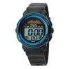 Klefer Men's Digital Watch, Solar Powered, Rechargeable, Urethane Strap, Black, TE-D192-BL