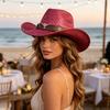 Tibetan Big-brimmed Jazz Top Hat Women's Summer Party Hat Sunscreen Sunshade Beach Hat European and American Western Cowboy Hat Men