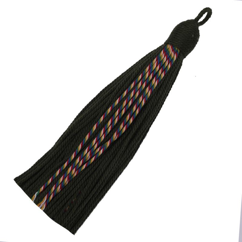 Tibetan Style Handmade Cotton Thread Tassel Ethnic Craft Clothing Accessories Pendant DIY Traditional Handmade Hanging Ornament