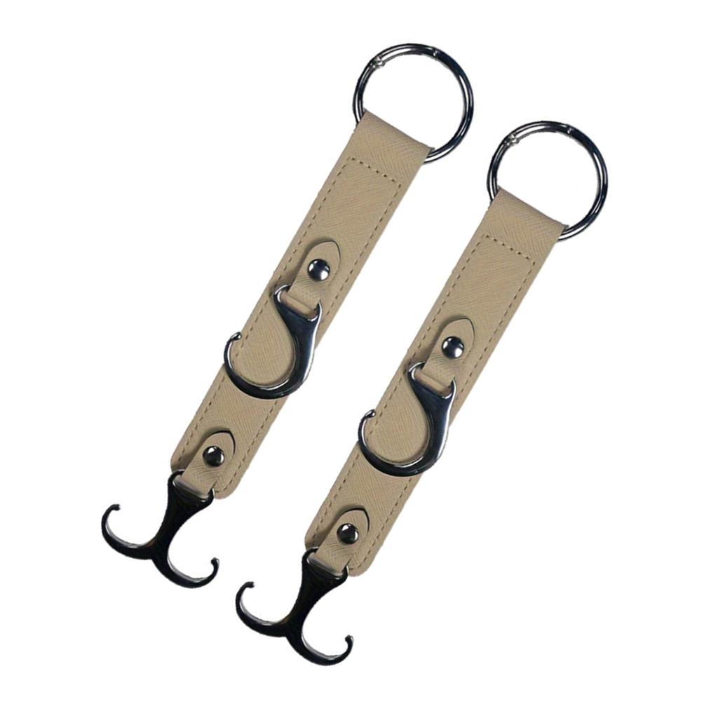 Car Hook for Headrest, Car Seats Back Storage Hook for Headrest, Headrest Leather Hook for Purses and Bags