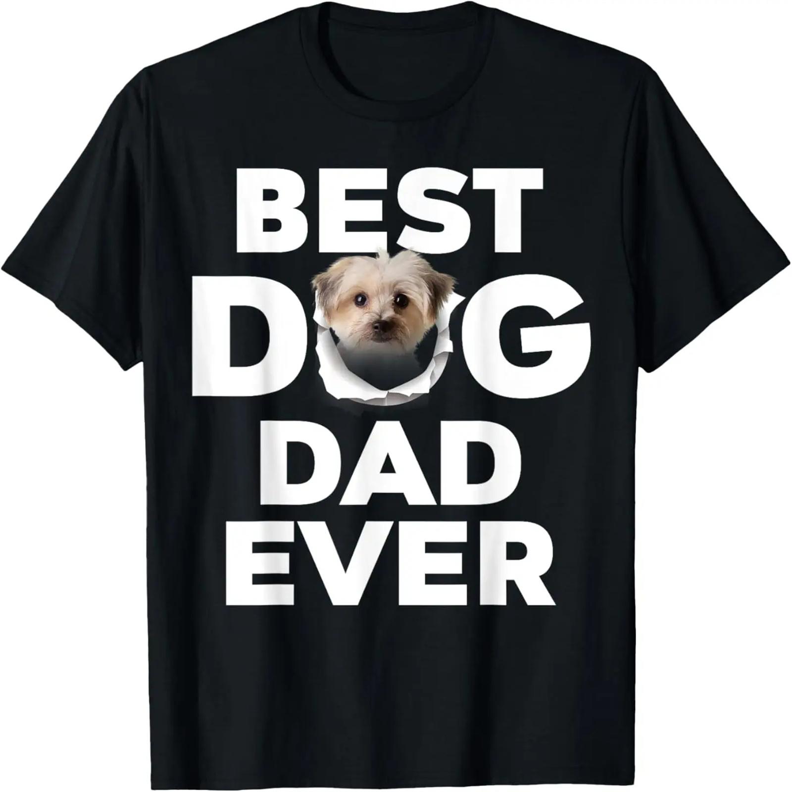 

Best Dog Dad Ever Morkie Lovers T-Shirt XXXXXL різнокольоровий