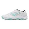 Mizuno Cyclone Speed 1 CN Shock Absorption Non-Slip Wear-Resistant Breathable Low-Top Badminton Shoes Unisex sneaker White Blue V1GA218111