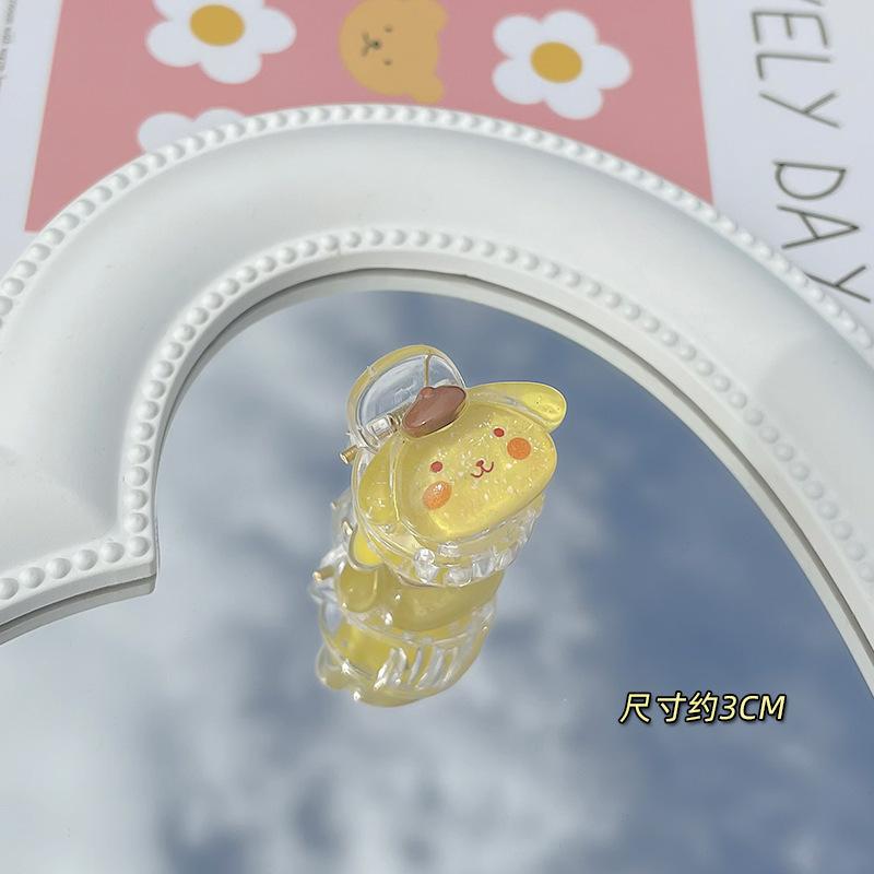 Transparent Cartoon Sanrio Shark Clip Summer Large Kulomie Grab Clip Hairpin Back Head Hair Accessories Headgear Hairpin