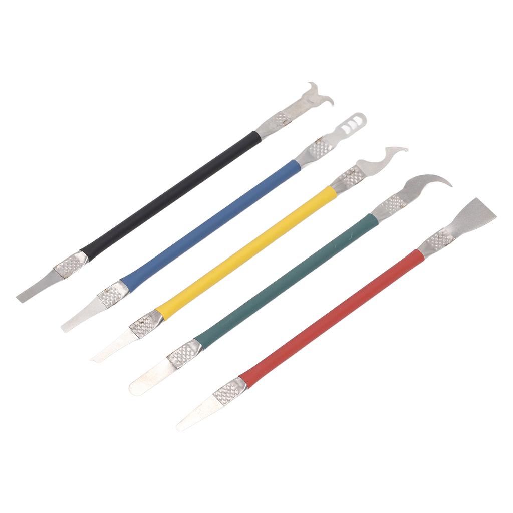 5PCS Metal Scraper Bar Double Head Opening Pry Bar Removal Tool for Mainboard Chip Maintenance