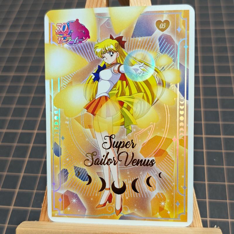 10pcs/set Sailor Moon Tsukino Usagi   ACG Diy Self Control Collect Signature Trading Flash Card Anime Cartoon Gift