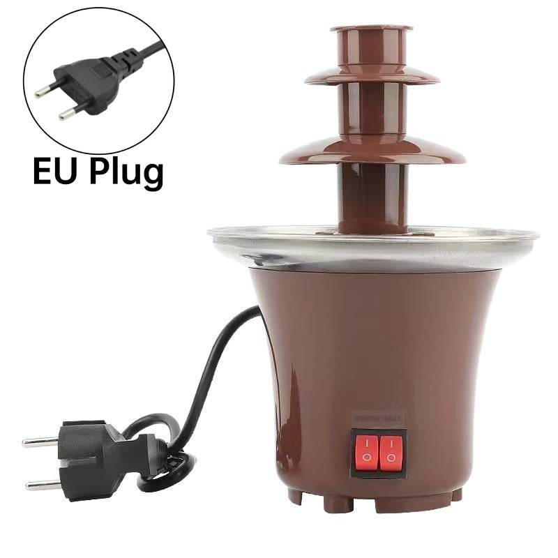 Diy Mini Chocolate Fountain With 3 Layers And Builtin Heating For Party Treats