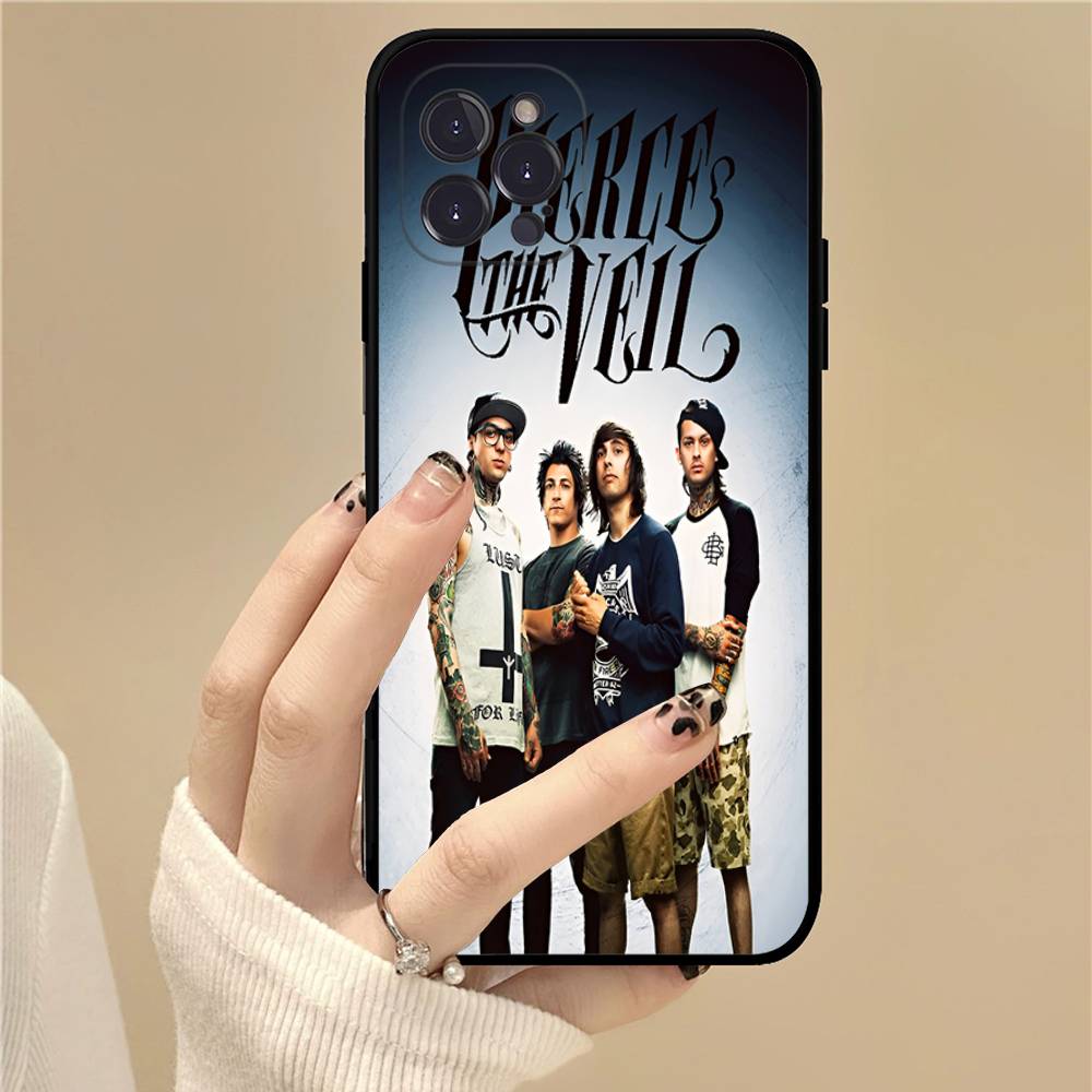 P-Pierce The Veil Band Phone Case For iPhone 16 15 14 11 12 13 Mini Pro XS Max Cover 6 7 8 Plus X Funda Shell