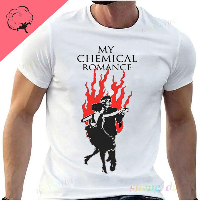 Camisetas My Chemical RoUnisexce Bandas De Rock Graphic T Shirts Cotton Camisa Vintage Punk Hip Hop Harajuku Short Sleeve Tee Shirt