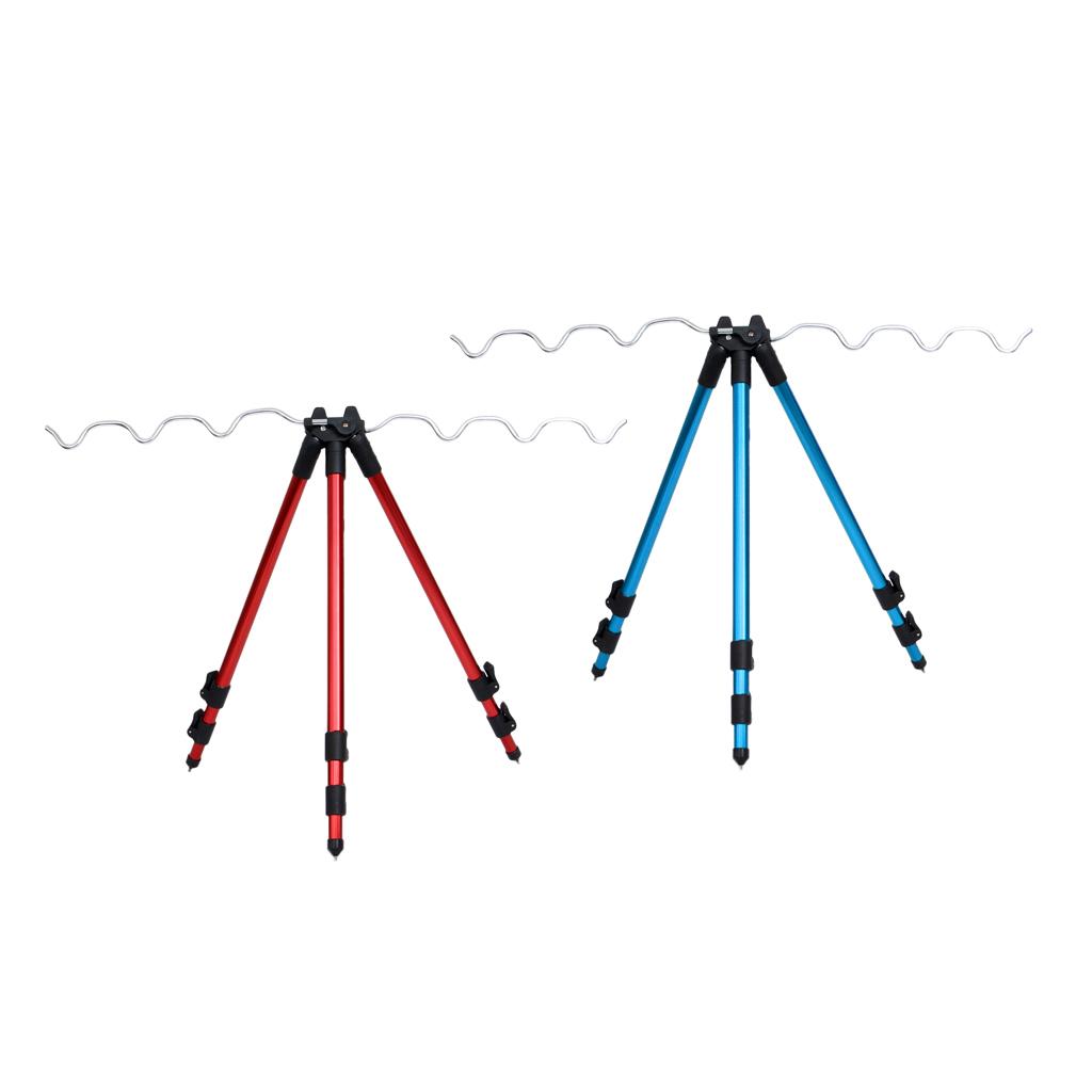 1 Fishing Rod Tripod with 3 Legs And Sections, Section Holder -