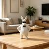 Funny 3D Printed Donkey Figurine Cool Donkey in Sunglasses Statue Novelty Animal Sculpture for Home Office Desk Shelf Decor