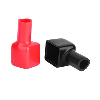 2pcs Marine Terminal Cover Terminal Cover Plastic Red & Black (Positive & Negative)