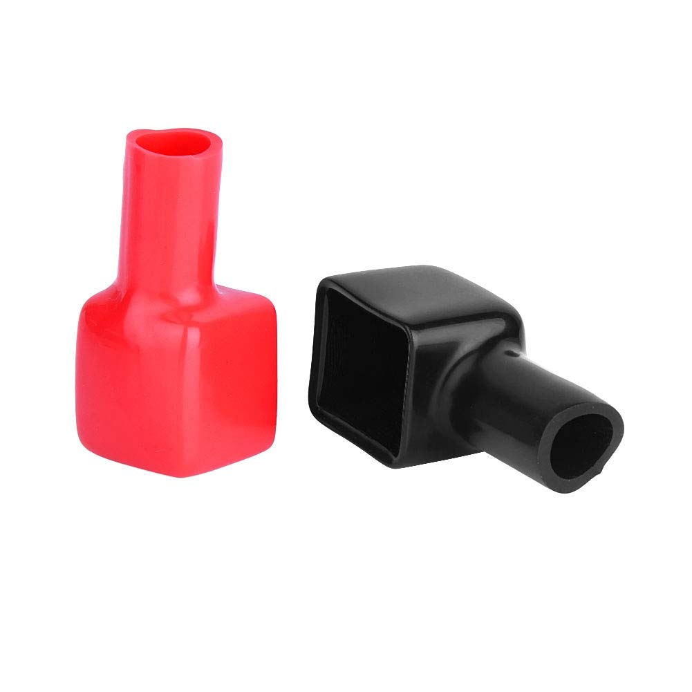 2pcs Marine Terminal Cover Terminal Cover Plastic Red & Black (Positive & Negative)