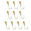 10 ks poutnických háčků s měděnou hlavou 45stupňový úhlový design vlčích zubů Velká tvrdost Vysokotlaké zploštělé rybářské háčky
