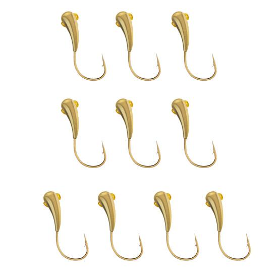 10 ks poutnických háčků s měděnou hlavou 45stupňový úhlový design vlčích zubů Velká tvrdost Vysokotlaké zploštělé rybářské háčky