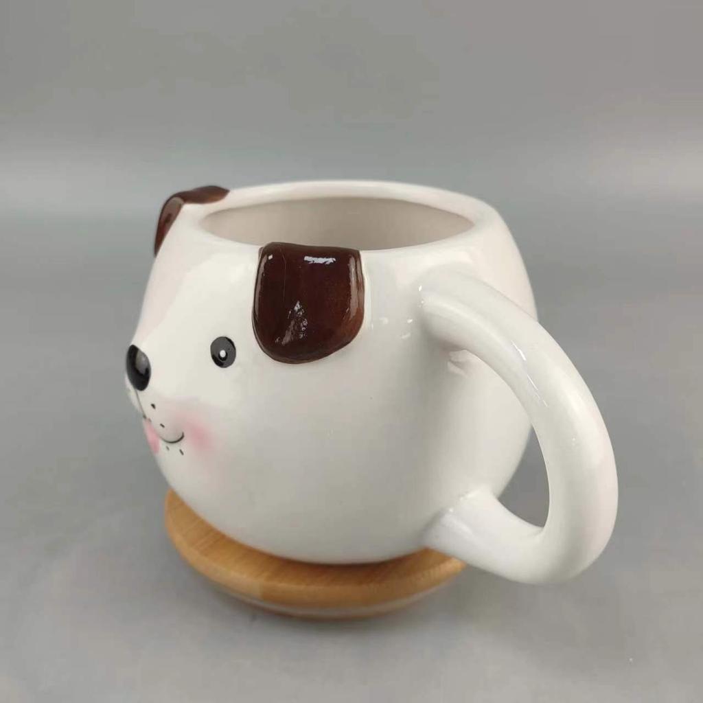 Keramik Niedliche Version Niedliche Welpentasse Kreative Tasse Personalisierte Büro-Frühstückstasse Kundenspezifische Keramik-Paar-Wasserbecher