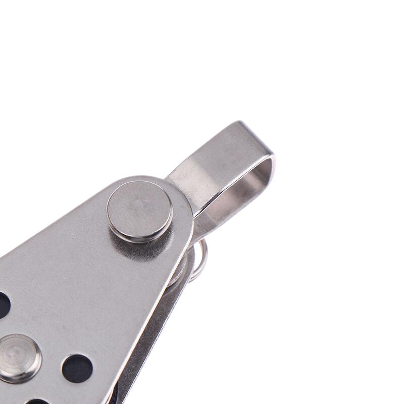 Block Rope Runner Kayak Boat Parts 25Mm 304/316 Stainless Steel Pulley Single Wheel Load Bearing Swivel Lifting Rope Pulley