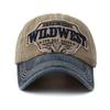 New Style Cowboy Color Series Embroidered Waterproof 100% Cotton Baseball Cap for Men Women Simple Solid Color High Quality Big