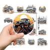 100 Classic Car Series Graffiti Stickers Cute Car Stickers Water Cup Computer Waterproof Decorative Stickers