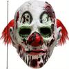 Clownskostüm Latexkopf, Lustige Clownmaske, Kostümparty mit Geisterhaus-Thema, Streichmaske, Gruselige Böse Clownmaske Gruseliges Gesicht