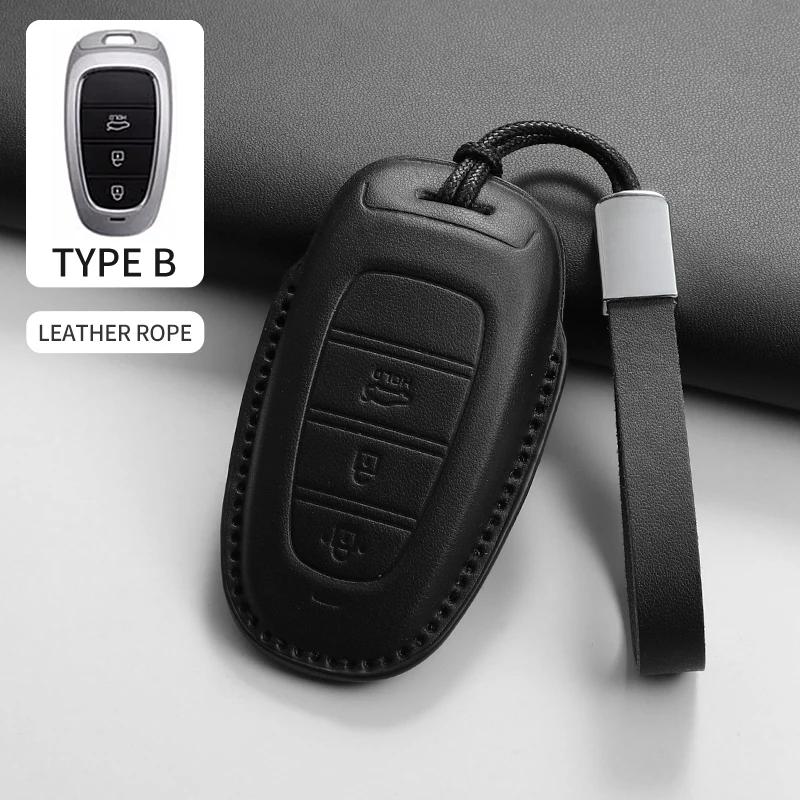 Capa de Chave de Carro Concha Chaveiro para Hyundai I30 Ix35 KONA Encino Tucson Solaris Grand Santa Solaris HB20 Tucson Santa I20 I30 Ix20