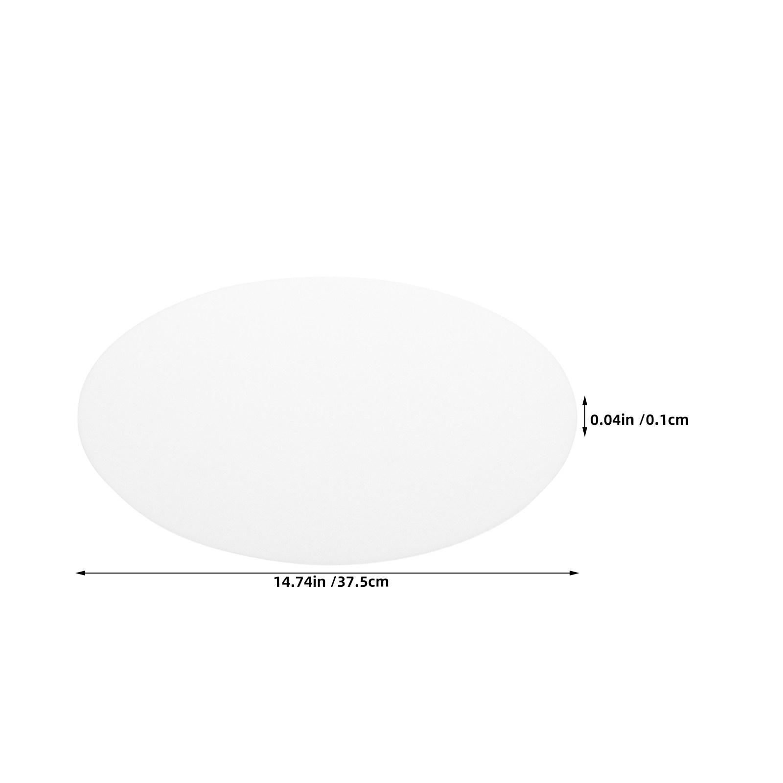 

2Pcs Ceiling Light Diffuser Acrylic Panel Round Flat Sheet Covers Balanced Illumination Anti-Glare for Office Home Study