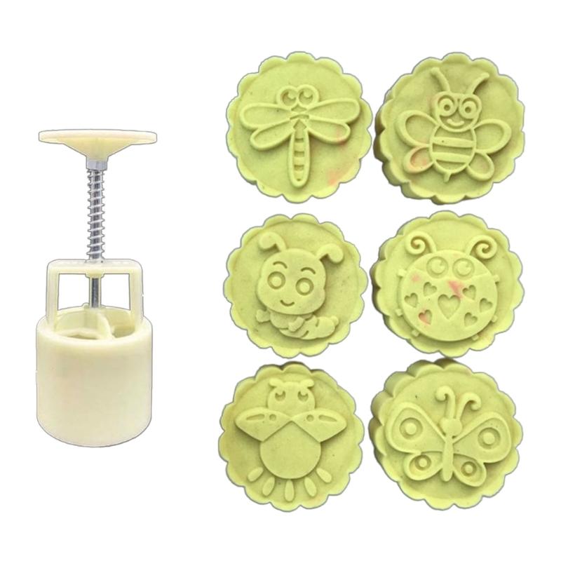 Plastic Mooncake Moulds 3D Mung Bean Cake Molds DIY Mooncake Tools Plastic Material for Moon Festival DIY Mooncake