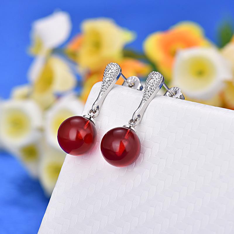 Lindon Copper Alloy Zircon Earrings Drop Earrings For Women Wedding Party Gifts=