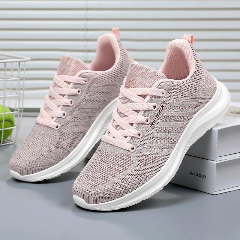Women's shoes spring new breathable casual shoes couple single shoes fashion lightweight shoes children shallow mouth versatile mesh shoes