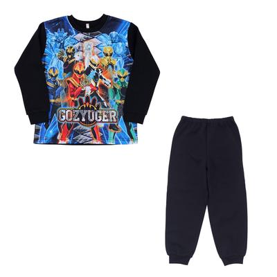 [Airin] Bandai Gojuuger Transform! Light-Up! Brushed Pajamas, 110cm, Black