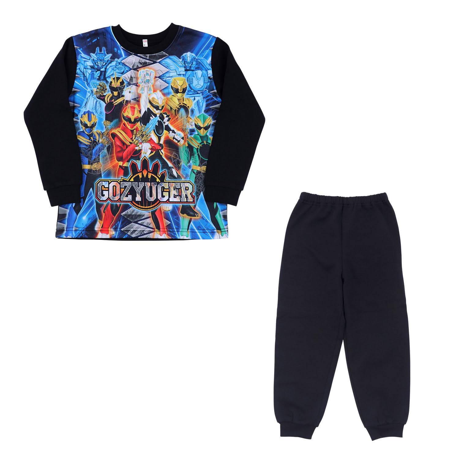 

[Airin] Bandai Gojuuger Transform! Light-Up! Brushed Pajamas, 110cm, Black