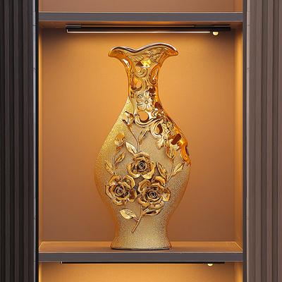 European Style Ceramic Vase Living Room Office Hotel Decoration High-End Craft Flower Vase