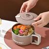 Stainless Steel Microwave-Safe Lunch Box with Lid - Lightweight, Portable Bento Bowl for School, Office, and Outdoor Use