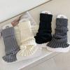 The Mid-calf Socks for Autumn and Winter Look Slimmer. Pair The Leg Socks with Snow Boots. Add Thick and Warm Leg Covers In Winter
