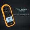 Digital Anemometer Wind Speed Meter With Backlit Display For Weather Monitoring