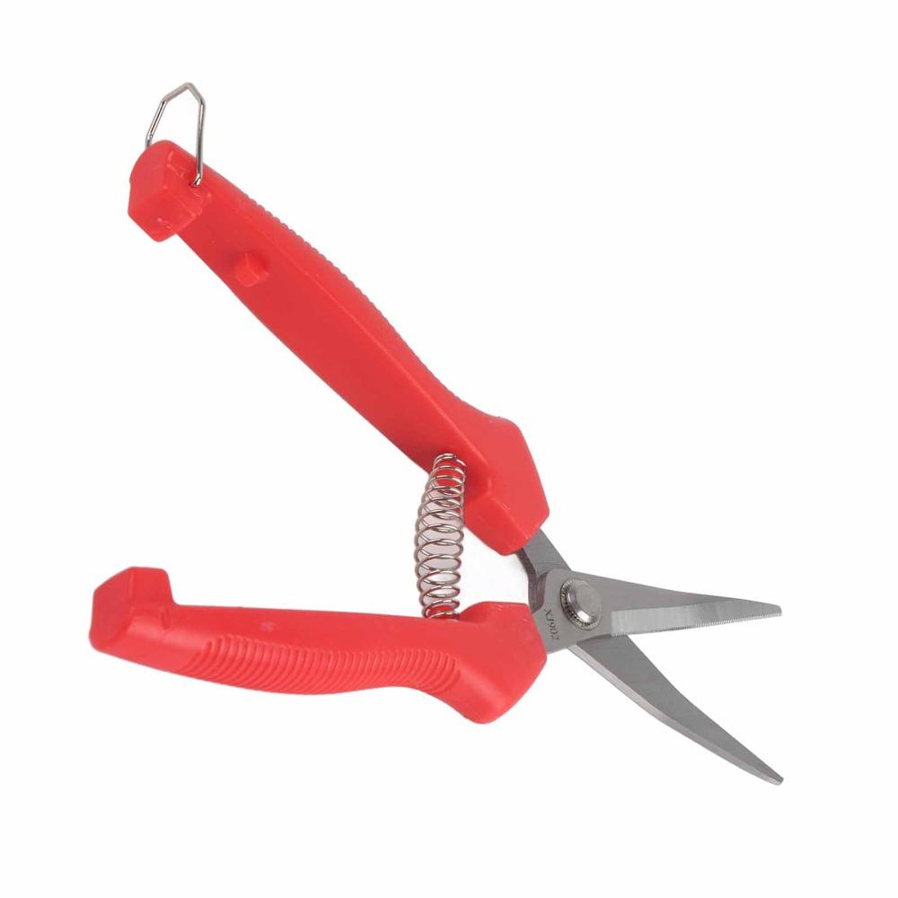 2PCS Straight Blade Pruning Shears Red Trimming Scissors Durable Garden Scissors