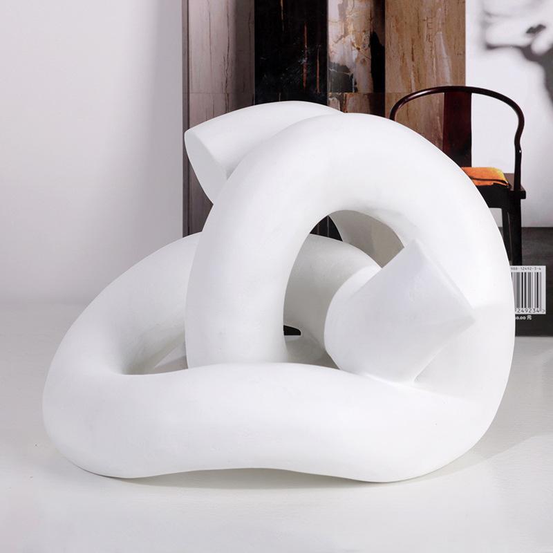 Enkla Wabi-sabi Geometriska Abstrakta Knutar Dekorativa Prydnader Modellhus Försäljningskontor Bokhylla Kreativa Moderna Konstmöbler