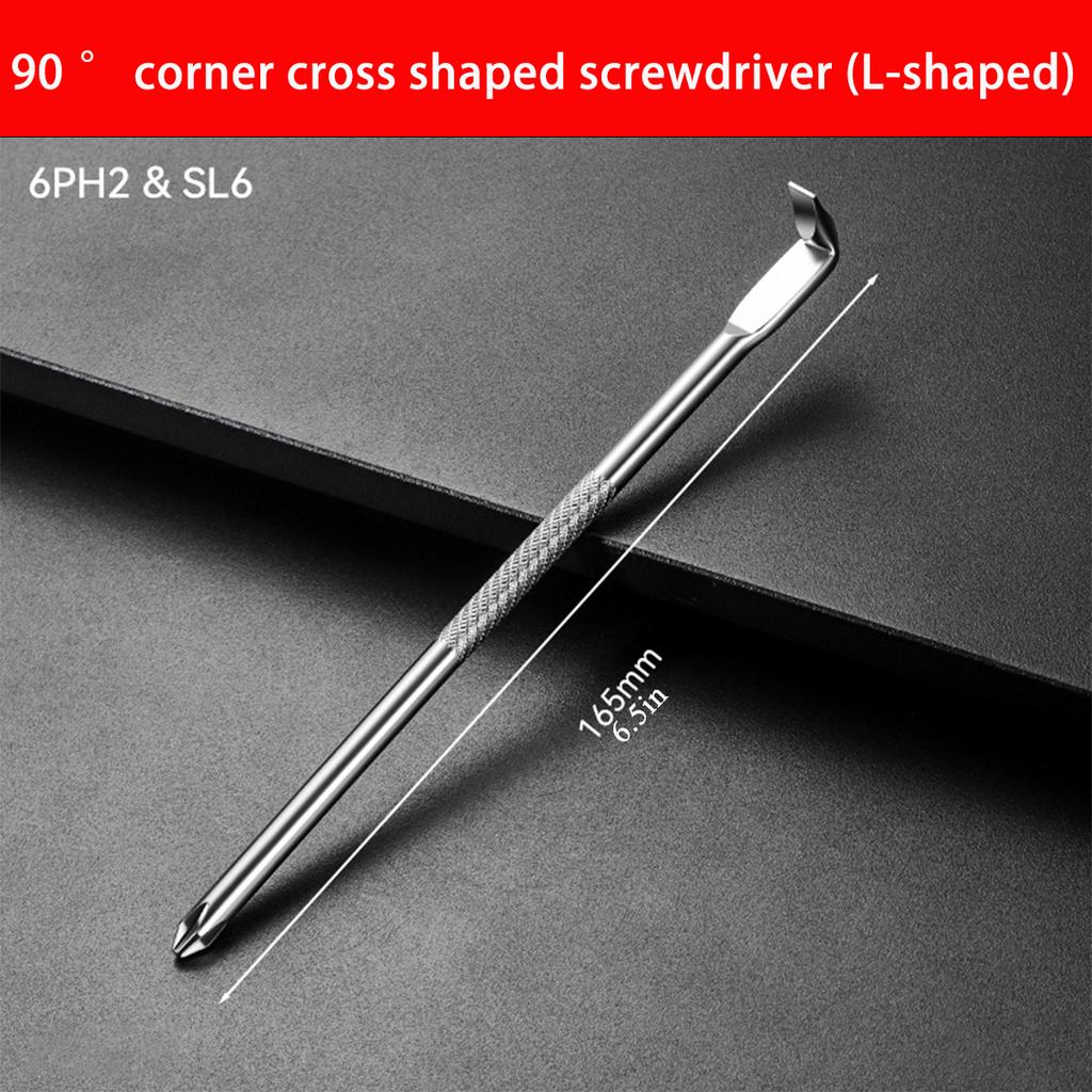 L-shaped Double Head Screwdriver, High Torque Mini Small Cross Screwdriver, High Hardness Double Head Screwdriver