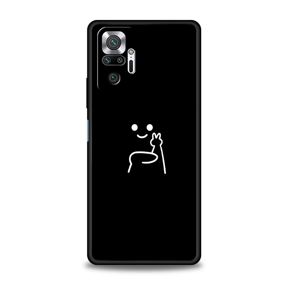 Cute Middle Finger Phone Case For Xiaomi Redmi Note 15 14 13 12 5G 11 10 Pro Plus 4G 9S 14C 13C 12C 10C Soft TPU Cover