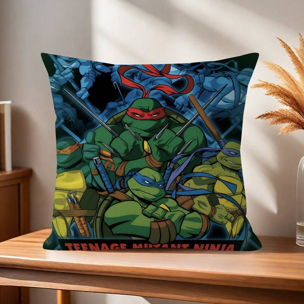 N-Ninja Movie T-Turtles  Pillow Cover for Bedroom Room and Living Room Sofa Decorative Cushion Cover